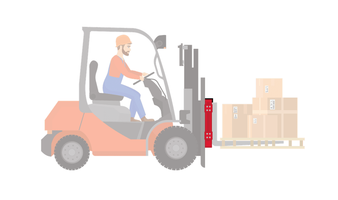Illust Logistics Solutions Elements Forklift Scale