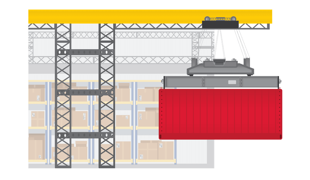 Illust Logistics Solutions Elements Crane Scale