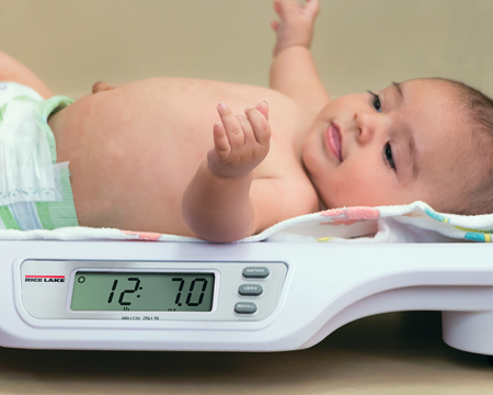 Rice Lake 650-10-1 Neonatal Baby Scale, Dual Range, 33 lb x 0.05 oz